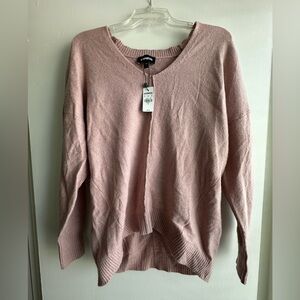 NWT Express Pink V-Neck Sweater